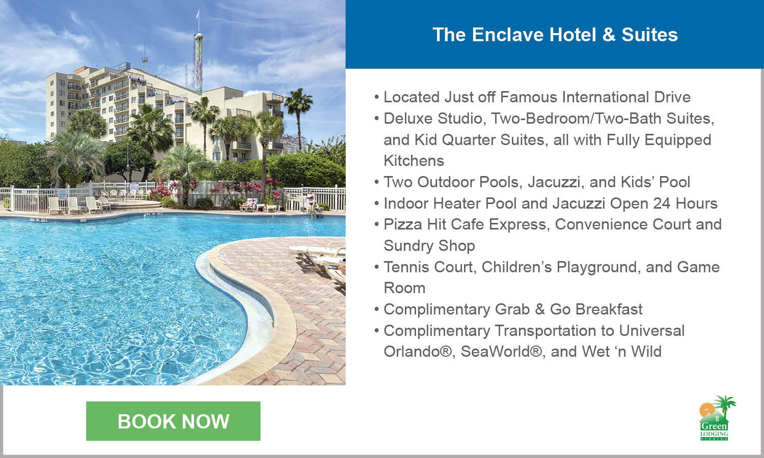 Enclave Hotels & Resort - Orlando Resorts - Info - Boxes